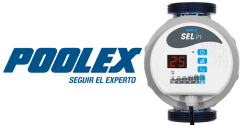 Frontal del clorador salino Sel in de Poolex