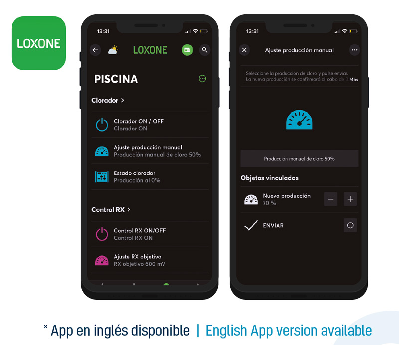 app de loxone para la conectividad y eficiencia de las piscinas de Innowater